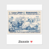 ヴィンテージジョン・ロビンソン・サーカスのポスター シール (シート)