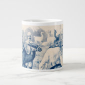 ヴィンテージジョン・ロビンソン・サーカスのポスター ジャンボコーヒーマグカップ (正面)