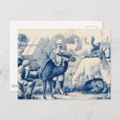 ヴィンテージジョン・ロビンソン・サーカスのポスター ポストカード (正面/裏面)