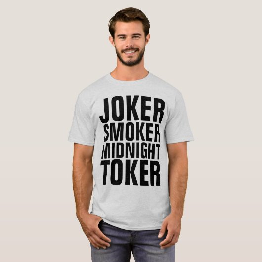 ヴィンテージジョーカーMIDNIGHT TOKER男性のTシャツ Tシャツ (正面フル)