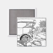 ヴィンテージジョーク磁石 マグネット (正面/裏面)