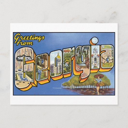 ヴィンテージジョージアはがき ポストカード (正面)