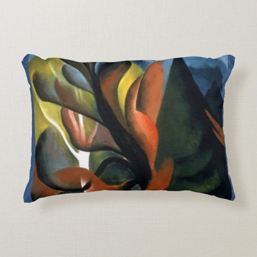 ヴィンテージジョージアオキーフェ1922メープルアンドシダー アクセントクッション (正面)