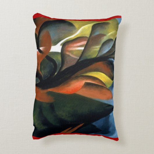 ヴィンテージジョージアオキーフェ1922メープルアンドシダー アクセントクッション (裏面(縦))