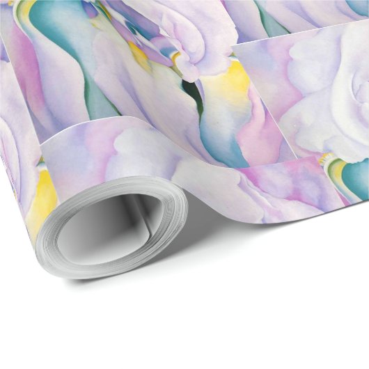 ヴィンテージジョージアオキーフ1924アイリスの光 ラッピングペーパー (ロールコーナー)