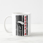 ヴィンテージジョージアパラグライディングスカイダイビングパラシュート コーヒーマグカップ (左)