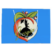 ヴィンテージジョージアピーチシルエットサザンベル ラージペーパーバッグ (裏面)