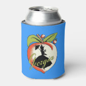 ヴィンテージジョージアピーチシルエットサザンベル 缶クーラー (缶正面)