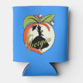 ヴィンテージジョージアピーチシルエットサザンベル 缶クーラー (正面)