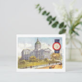 ヴィンテージジョージア州議会議事堂(シール付) ポストカード (スタンド正面)