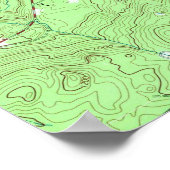 ヴィンテージジョージニューヨークの地図(1966) ポスター (角)