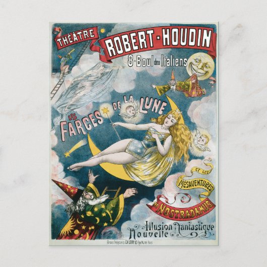 ヴィンテージジョージメイズイリュージョン幻想 ポストカード (正面)