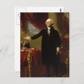 ヴィンテージジョージワシントン絵画ポートレートズ2 ポストカード (正面/裏面)
