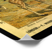 ヴィンテージジラフェガゼルナチュラルヒストリーズプリント ポスター (角)