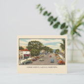 ヴィンテージジラード・アベニュー，ラジョーラ，サンディエゴ ポストカード (スタンド正面)