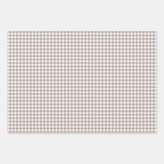 ヴィンテージジンガムパーソナライズされたクリスマス ラッピングペーパーシート (正面3)