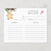 ヴィンテージジンガーブレッドクッキーマンホリデーベーキング (正面)