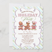 ヴィンテージジンガーブレッドホリデーパーティー招待状 招待状 (正面)