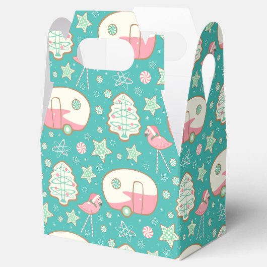 ヴィンテージジンジャーブレッドキャンパー&ピンクフラミンゴ フェイバーボックス (オープン)