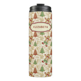 ヴィンテージジンジャーブレッドマン&クリスマスツリーカスタムズ タンブラー