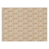 ヴィンテージジンジャーブレッドマン，家，木，クリスマス テーブルクロス (正面(横))