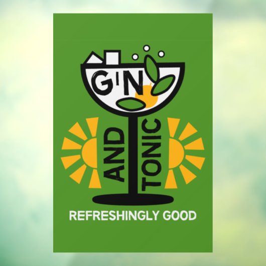 ヴィンテージジントニック・アート ウィンドウサイン (シート3)