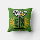 ヴィンテージジントニック・アート クッション (裏面)