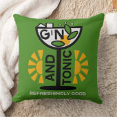 ヴィンテージジントニック・アート クッション (ブランケット)