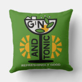 ヴィンテージジントニック・アート クッション (裏面)