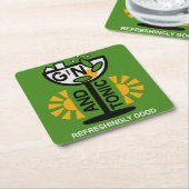 ヴィンテージジントニック・アート スクエアペーパーコースター (アングル)