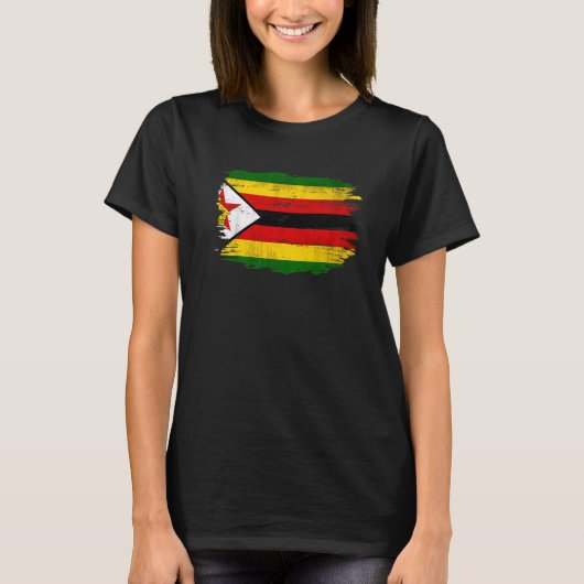 ヴィンテージジンバブエ国旗 Tシャツ (正面)