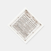 ヴィンテージジンルベルクリスマスのナプキン スタンダードカクテルナプキン (角)