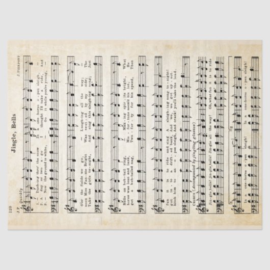 ヴィンテージジンルベルティッシュペーパーとデクページ 薄葉紙 (正面)