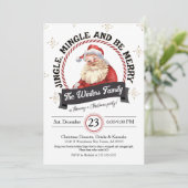 ヴィンテージジンルミングルベメリークリスマスパーティー 招待状 (スタンド正面)