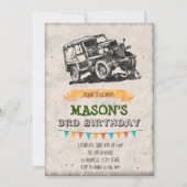 ヴィンテージジープパーティの招待状 招待状 (正面)