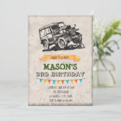 ヴィンテージジープパーティの招待状 招待状 (スタンド正面)