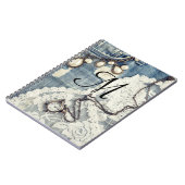 ヴィンテージジーンズビクトリアンモノグラムイニシャルノート ノートブック (左側)