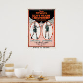 ヴィンテージジーン・タンニー対ジャック・デンプシー・ポスター ポスター (キッチン)