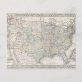 ヴィンテージスの地図統一された州紙 (裏面)