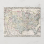 ヴィンテージスの地図統一された州紙 (正面)