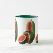 ヴィンテージスイカ背の高い丸いオーガニック食べ物の果物 マグカップ (中央)