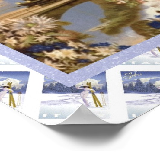 ヴィンテージスイスのポスタージュラ鉄道株式会社 ポスター (角)