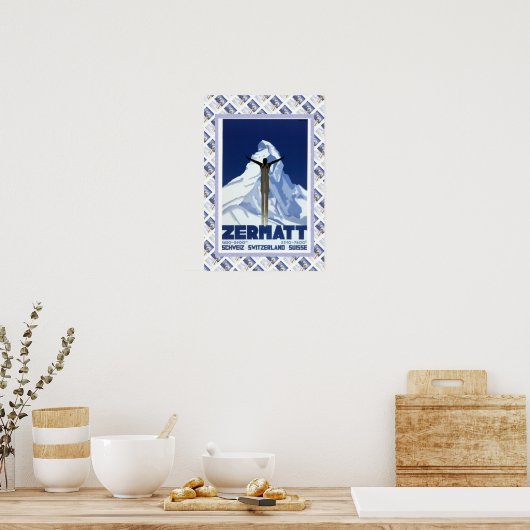 ヴィンテージスイスのポスターツェルマット ポスター (キッチン)