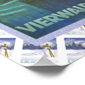 ヴィンテージスイスのポスターヴィエルワルダスタテルセ ポスター (角)