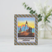 ヴィンテージスイスのラウルウェイのポスター、スタンゼルホーン ポストカード (スタンド正面)