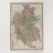 ヴィンテージスイスの地図(1882年) ジグソーパズル (縦)
