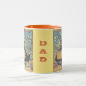 ヴィンテージスイスアルプス観光ガイドブックカバー マグカップ (中央)