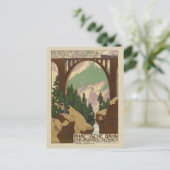 ヴィンテージスイスアルプス鉄道旅行 ポストカード (スタンド正面)