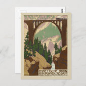 ヴィンテージスイスアルプス鉄道旅行 ポストカード (正面/裏面)