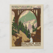 ヴィンテージスイスアルプス鉄道旅行 ポストカード (正面)